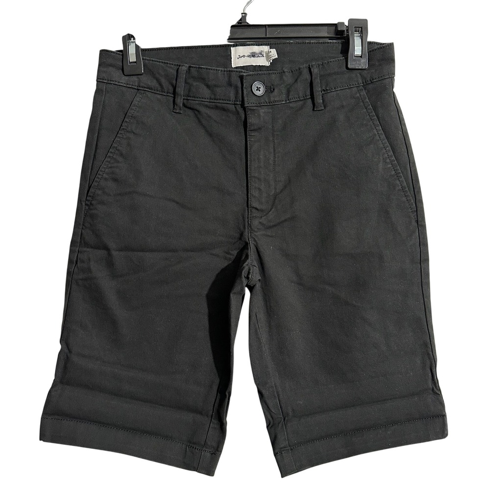 TOPMAN Black‎ Flat Front Chino Shorts Mens Size 28 MCMLXXVIII